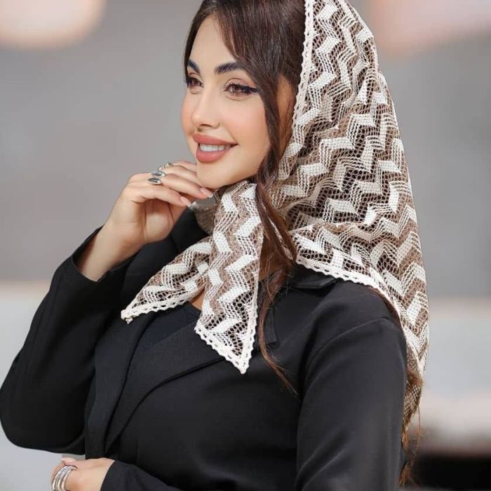 روسری 3 گوش  دانتل