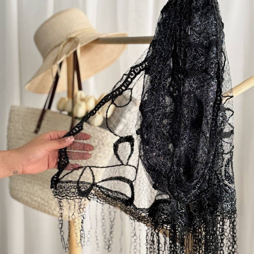 شال مزونی مشکی