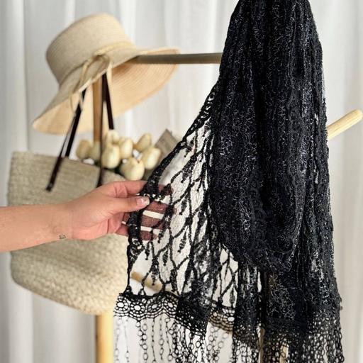 شال مزونی مشکی