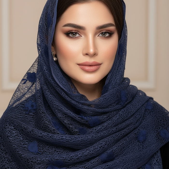 شال مجلسی گلدوزی