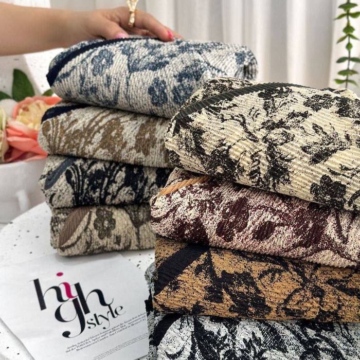 روسری پلیسه چاپی