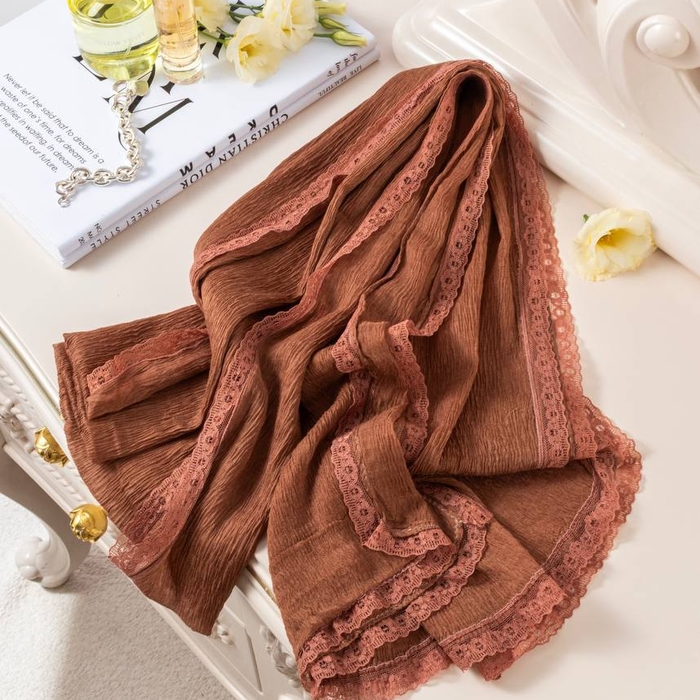 شال  پلیسه دانتل